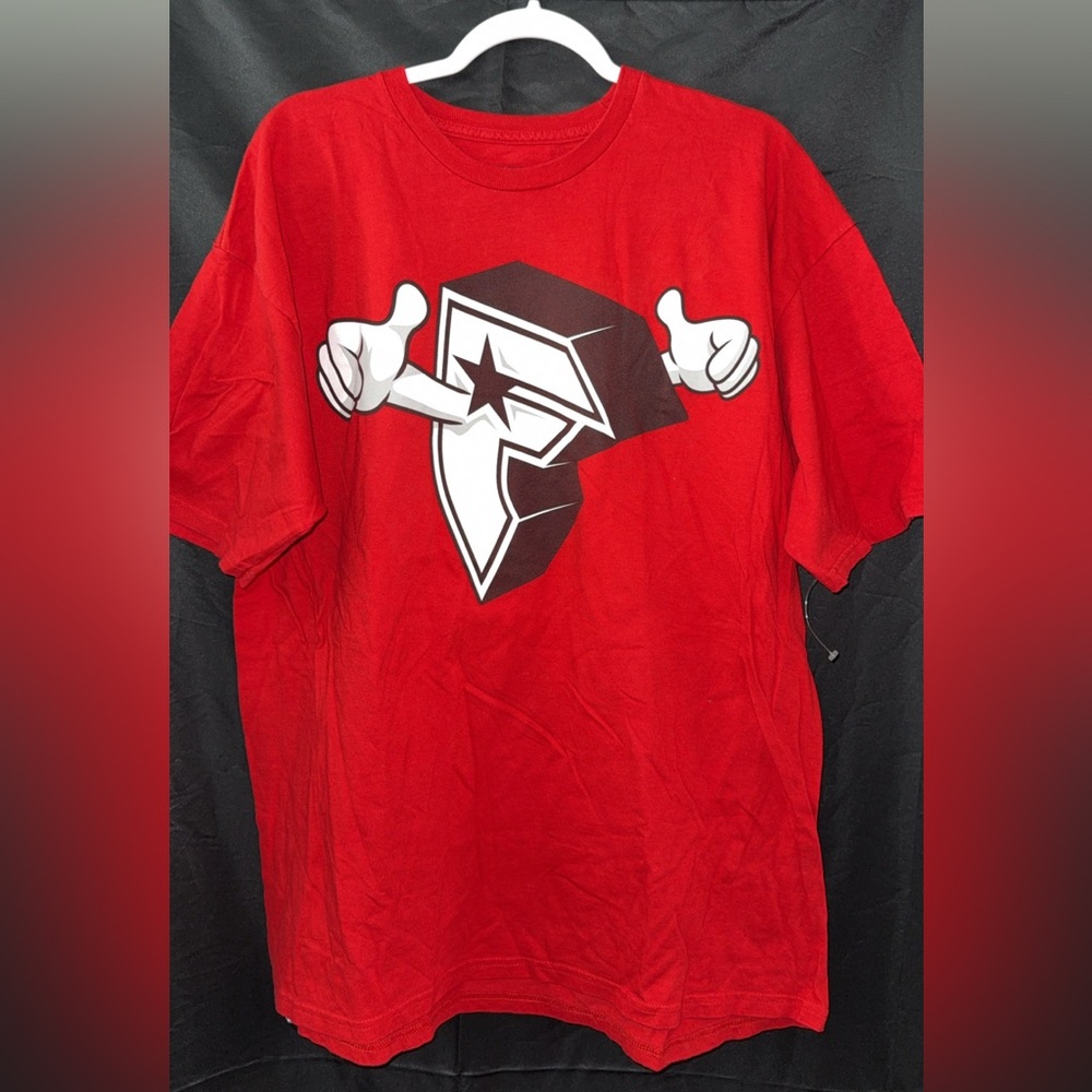 Famous stars and straps Y2K Red Graphic T-Shirt XL